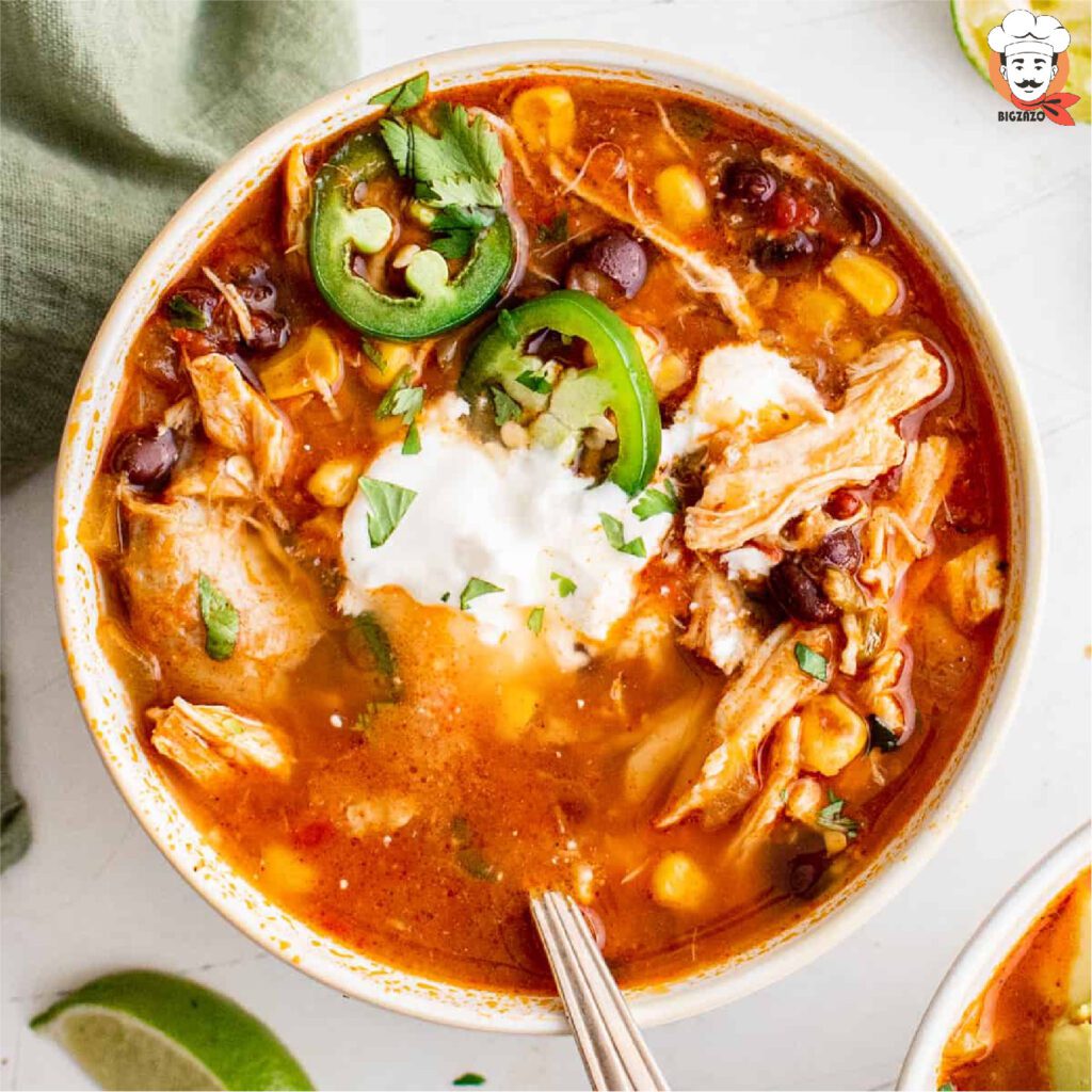 Easy Chicken Taco Soup recipe dinner