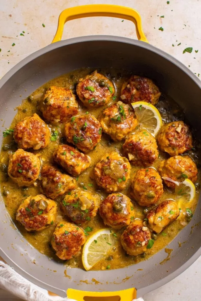 Chicken Piccata Meatballs