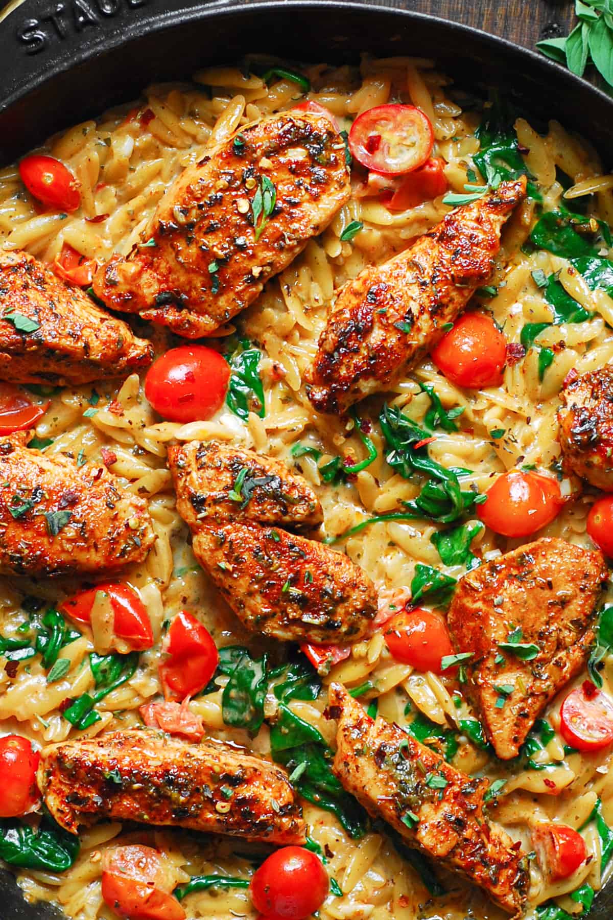How To Make OnePan Creamy Chicken Orzo Zazoo Recipes