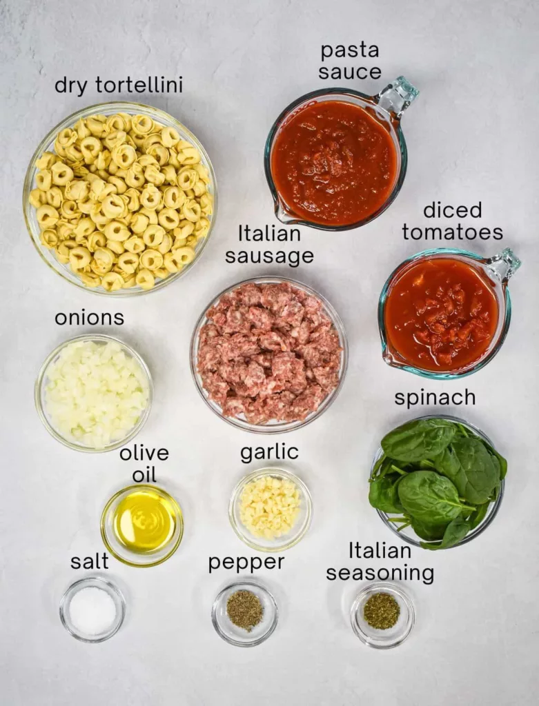Italian sausage tortellini ingredients