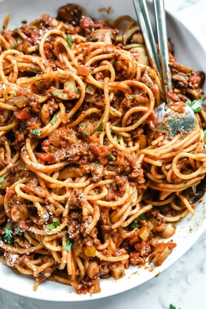 Spaghetti and Meat Sauce