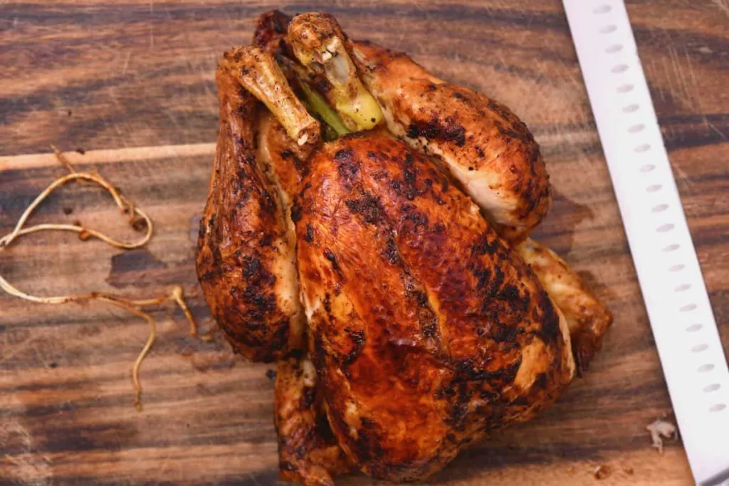 This air fryer whole chicken is juicy, soft, and flavorful. It cooks in approximately an hour and is really easy to create, guaranteeing flawless results every time!