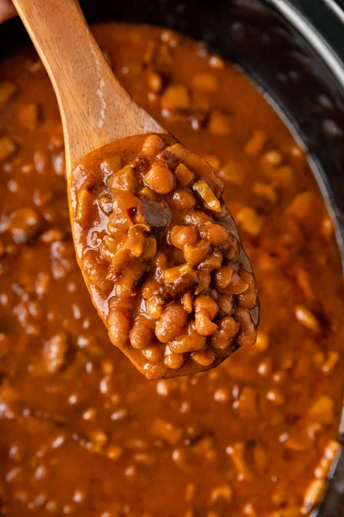 Slow Cooker Pork and Beans