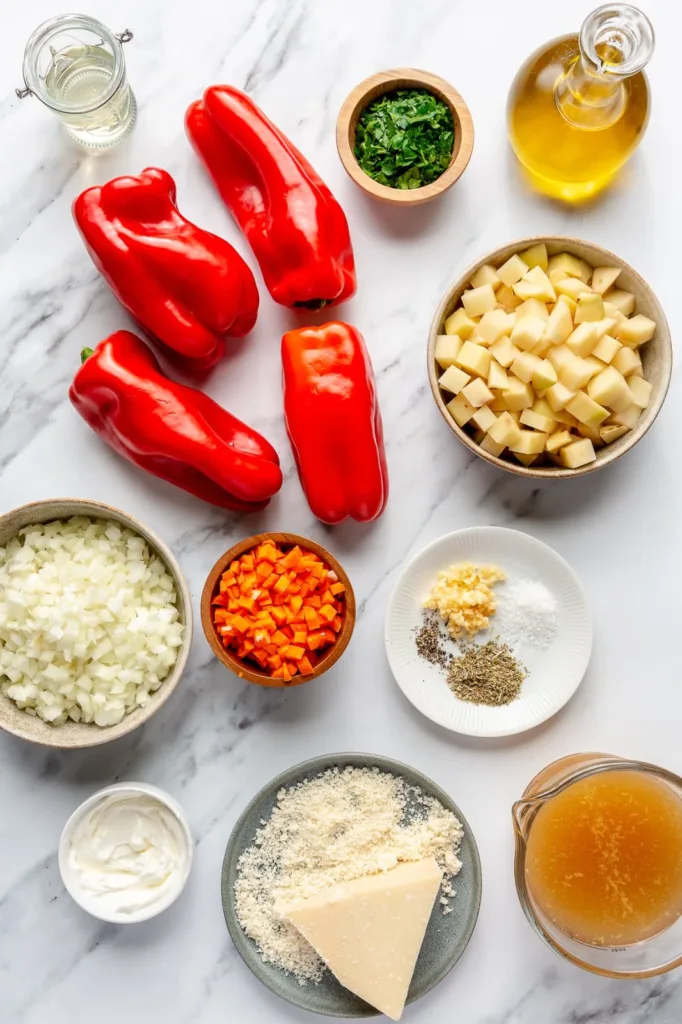 Roasted Red Pepper Soup Ingredients