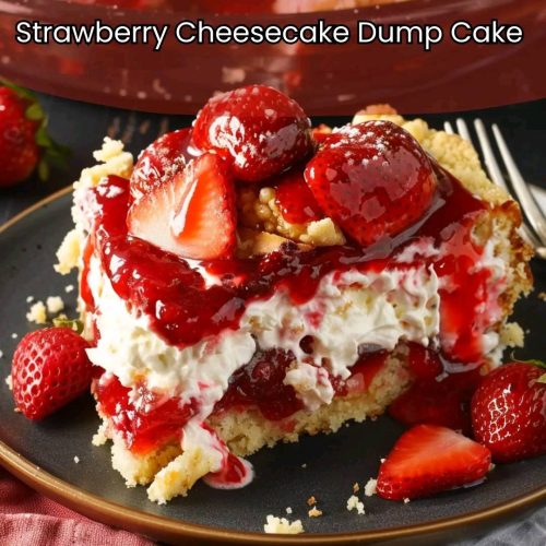 Strawberry Cheesecake Dump Cake