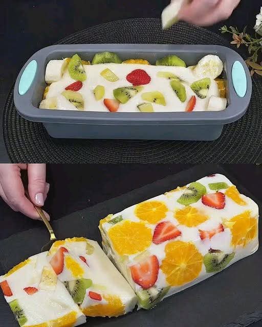 Refreshing Fruit and Milk Jelly Delight