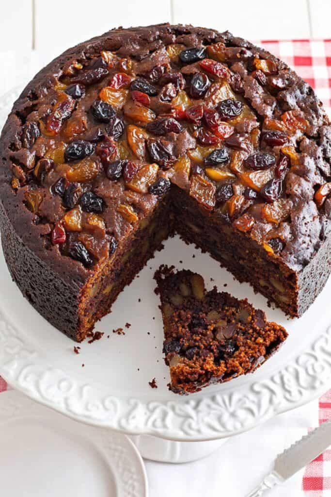 Dark Oil Based Fruit Cake