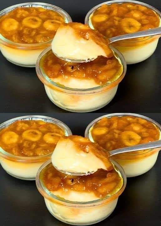 Banana Caramel Custard