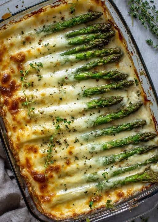 Cheesy Baked Asparagus
