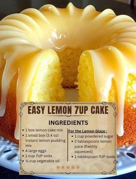 Lemon 7UP Cake