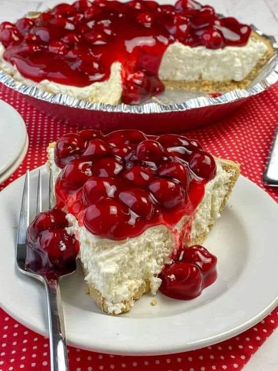 No Bake Cherry Cheesecake