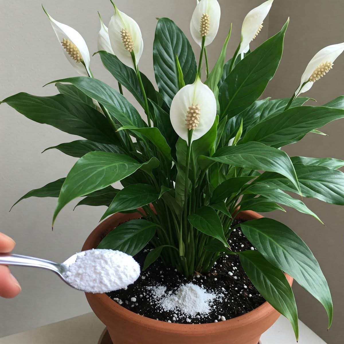 The White Powder Trick That Can Revive Your Peace Lily 🌿🤍