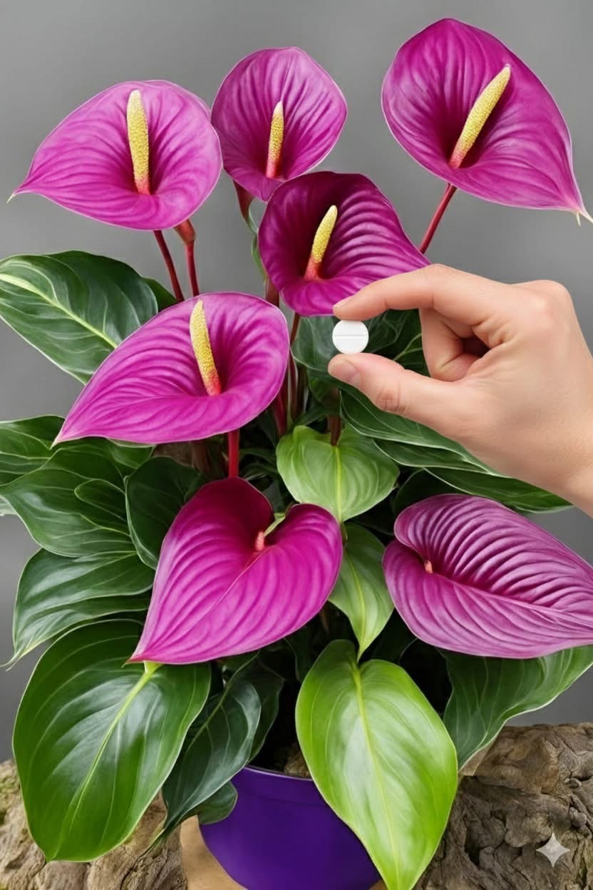 🌺 How I Made My Anthuriums Bloom Bigger with Just One Tablet