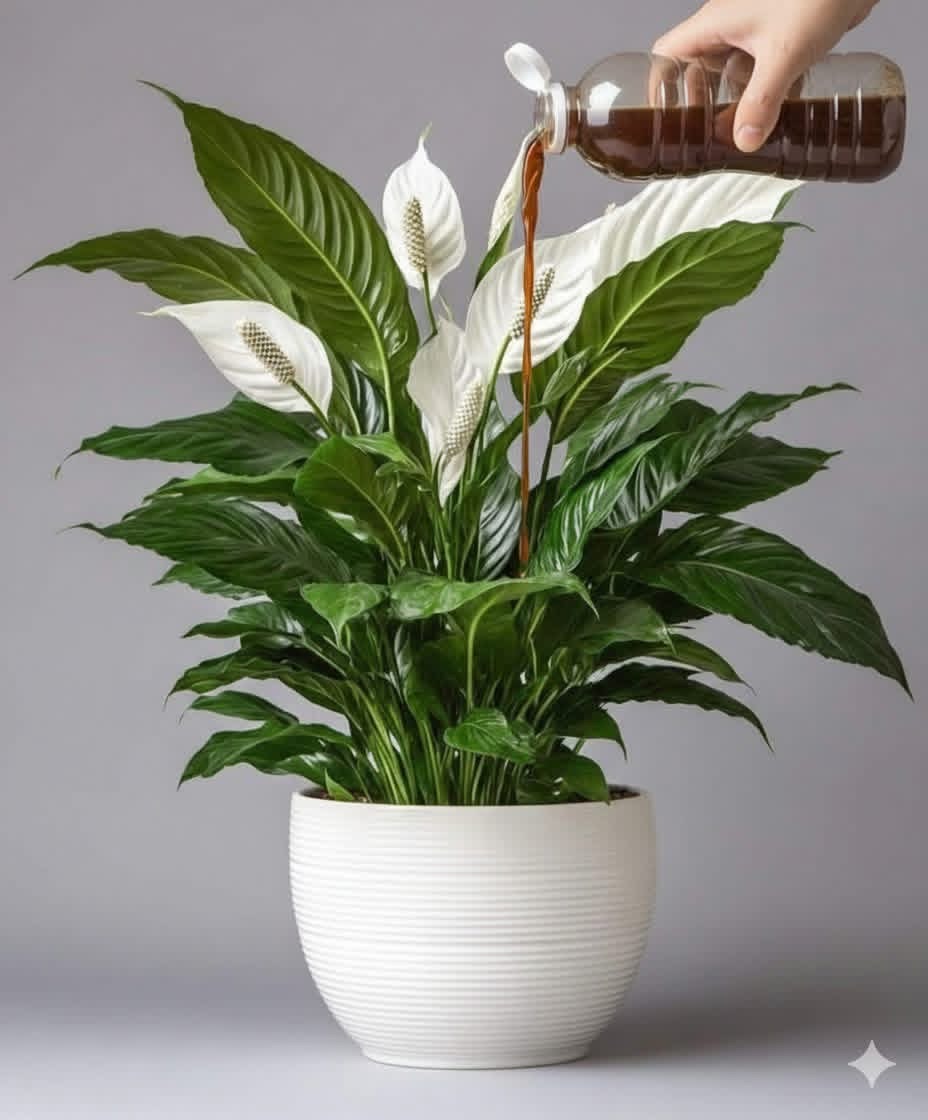 🌿 The Liquid That Can Make Your Peace Lily Grow Unstoppably