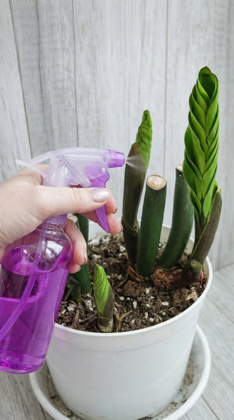 Just a Few Sprays of This Simple Mix… And Your ZZ Plant Wakes Up!