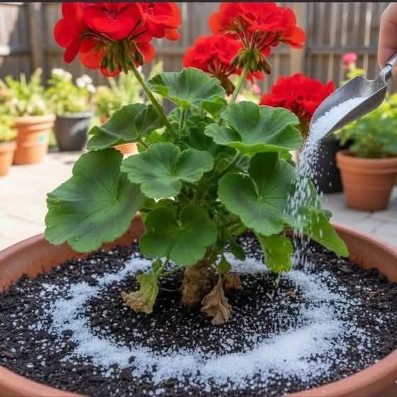 Help Geraniums Bloom Better and Keep Mildew Away with This Simple Ingredient 🌿💚