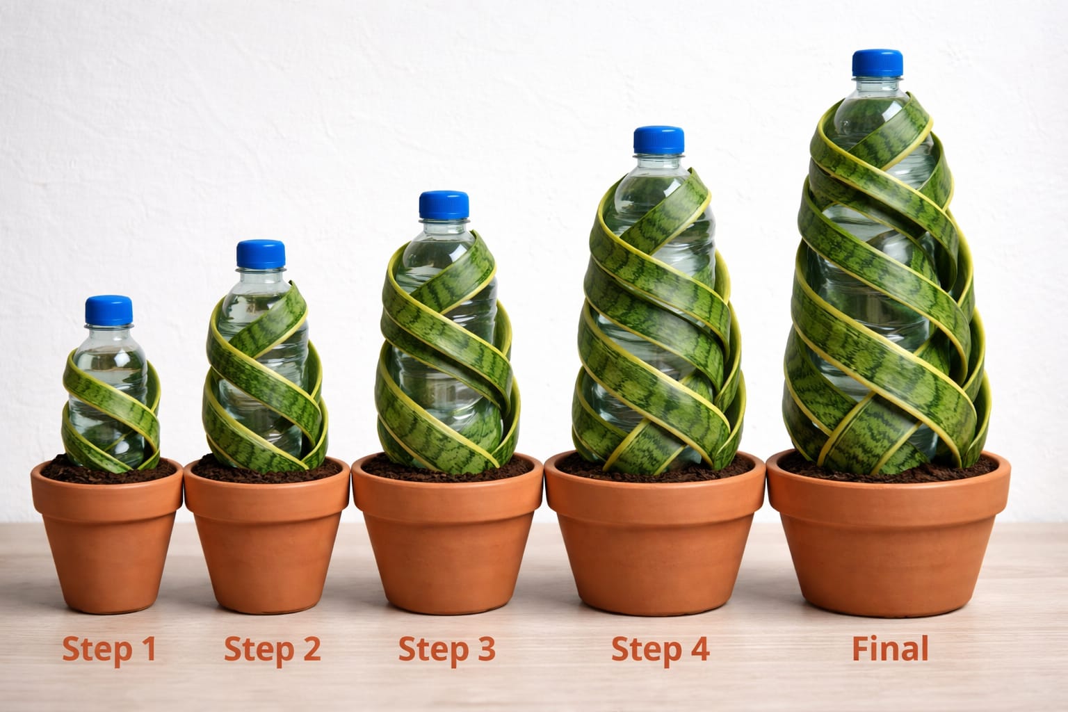 Gardeners Are Quietly Shaping Snake Plants Using This Simple Bottle Method