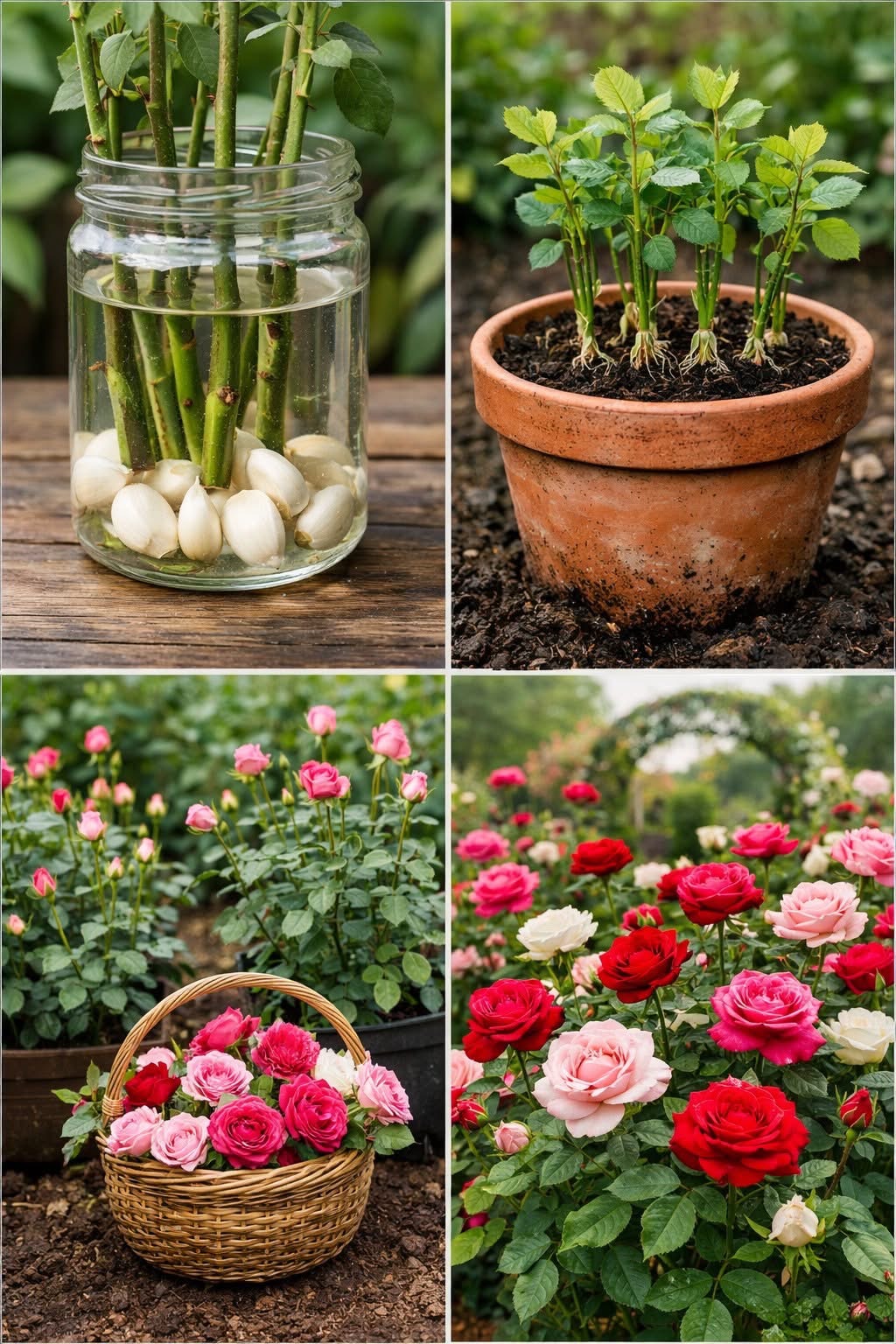One Cup of This Mixture Makes Roses Sprout and Root Instantly