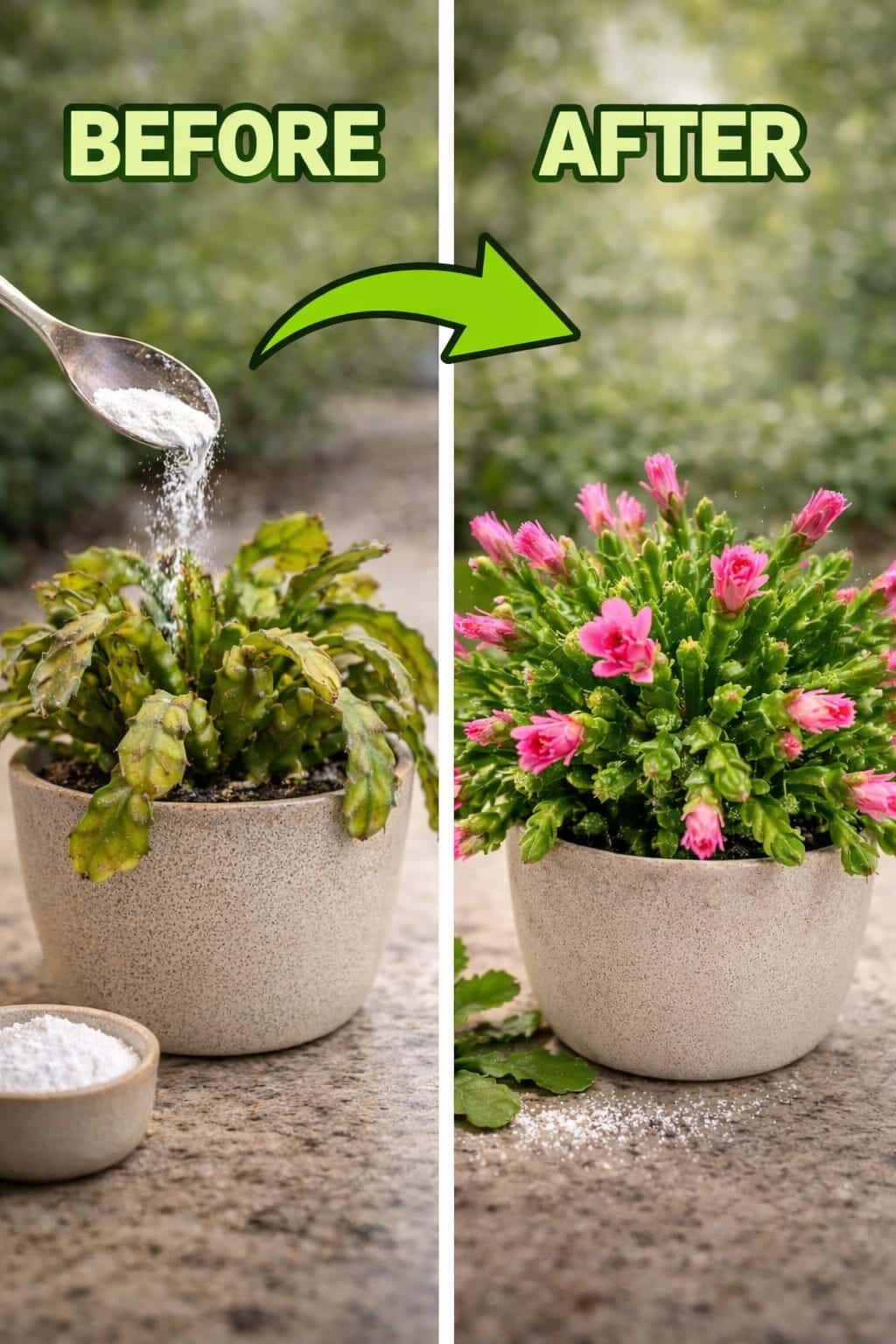 Dont Throw Your Christmas Cactus Away — Try This White Powder First How to Revive, Strengthen Roots & Bring Back Blooms Naturally