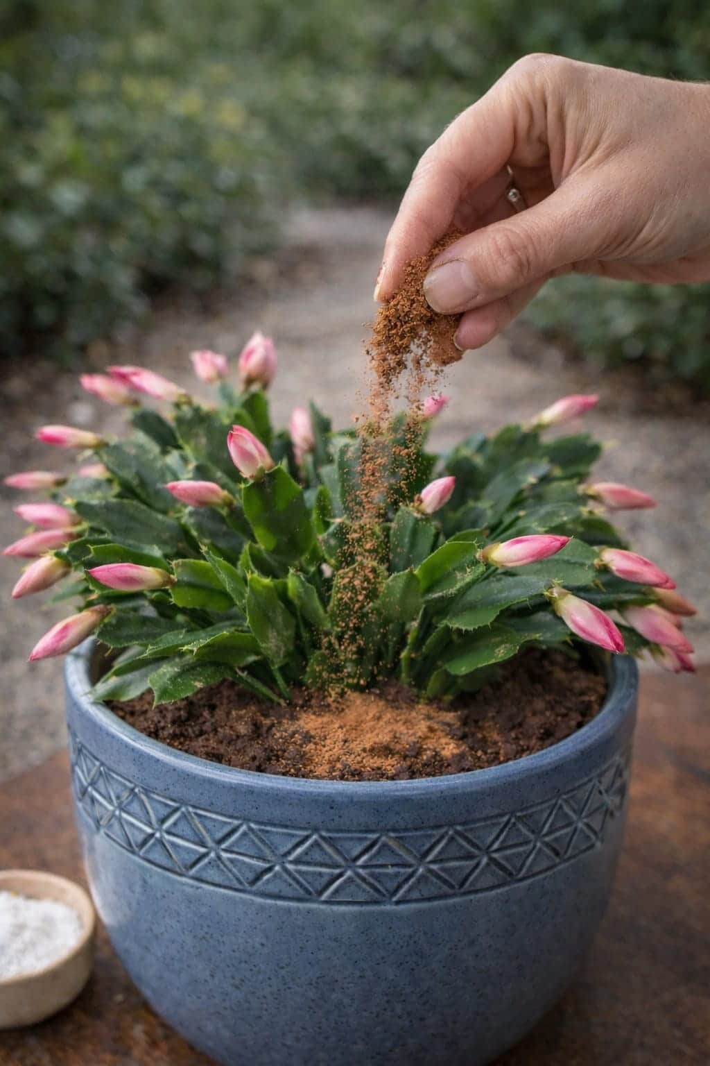 Indoor Gardeners Are Sprinkling This Powder on Christmas Cactus — Here’s Why It Helps Flowers Open Faster