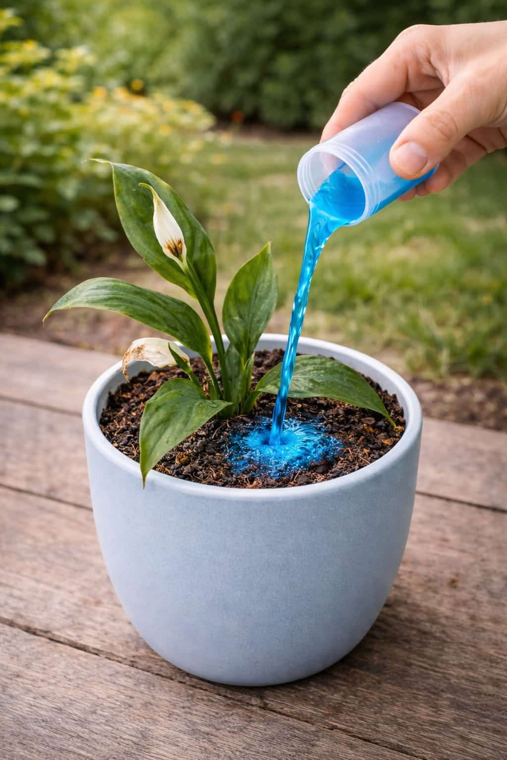 Why Smart Homeowners Are Using This Blue Liquid on Peace Lilies Indoors – The Complete Guide to Revive, Grow, and Boost Blooms Naturally