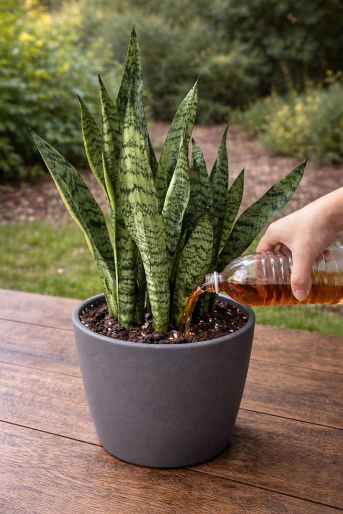 What Happens When You Use This Natural Liquid on Snake Plants? The ...