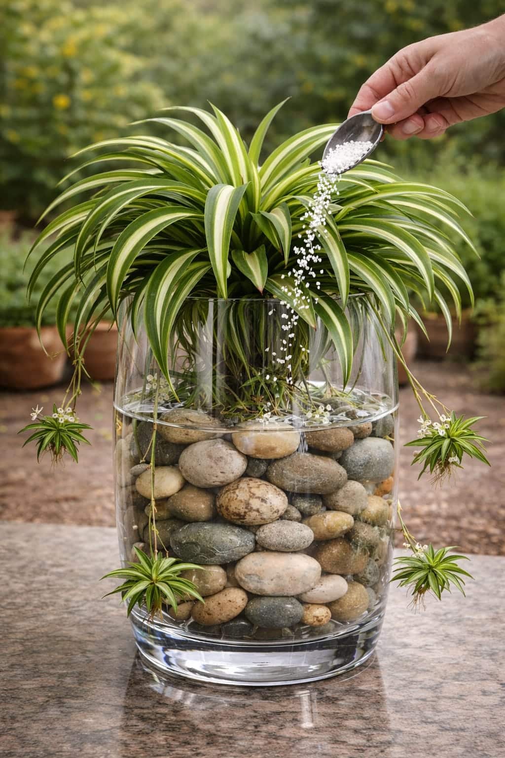 Why Gardeners Are Adding This White Powder to Spider Plants — The Baby Plants Multiply Weeks Later