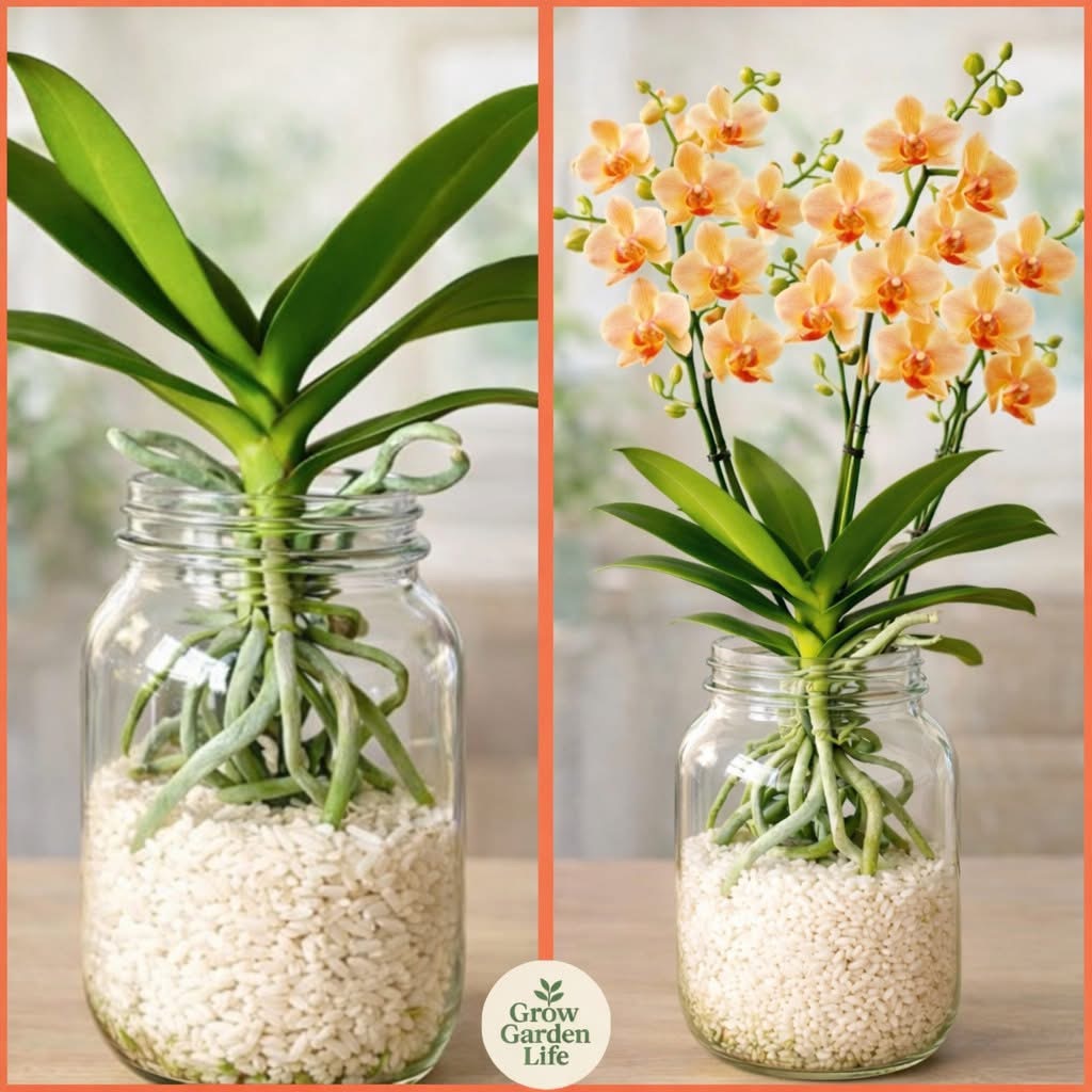🌸 If Your Orchids Don’t Bloom, Try This Simple Rice Trick