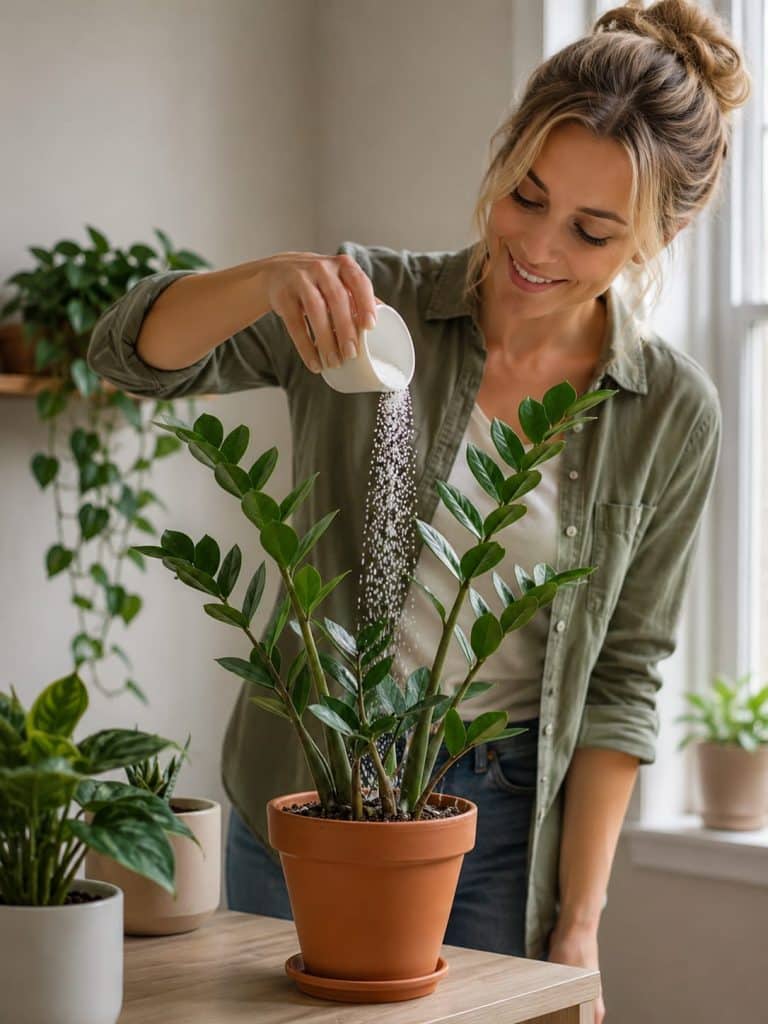 Why Smart Plant Lovers Sprinkle a Tiny Amount of Epsom Salt Around ZZ ...