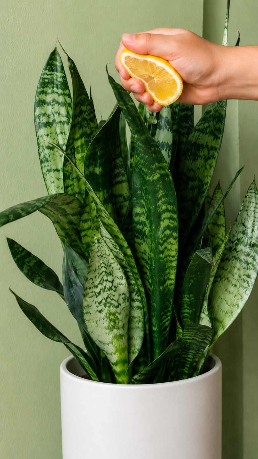 Why Homeowners Are Using a Light Lemon-Based Snake Plant Tonic, Better Drainage Mix, Indoor Plant Fertilizer, and Ceramic Pot Styling to Support Cleaner Leaves and a More Refined Indoor Look