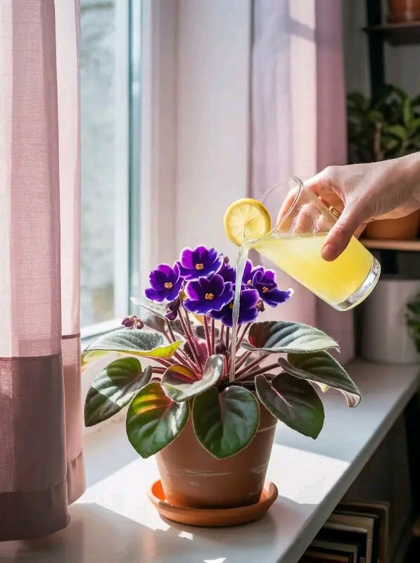 How to Use Lemon Water Around African Violets Safely to Support Cleaner Leaves, Stronger Roots, and Long-Lasting Indoor Blooms