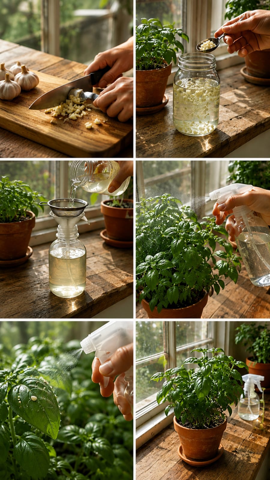Garlic Spray for Indoor Plants: A Complete Guide to Making a Natural Garlic Water Spray for Basil, Herbs, Houseplants, Pest Prevention, Leaf Care, and Healthy Indoor Growth